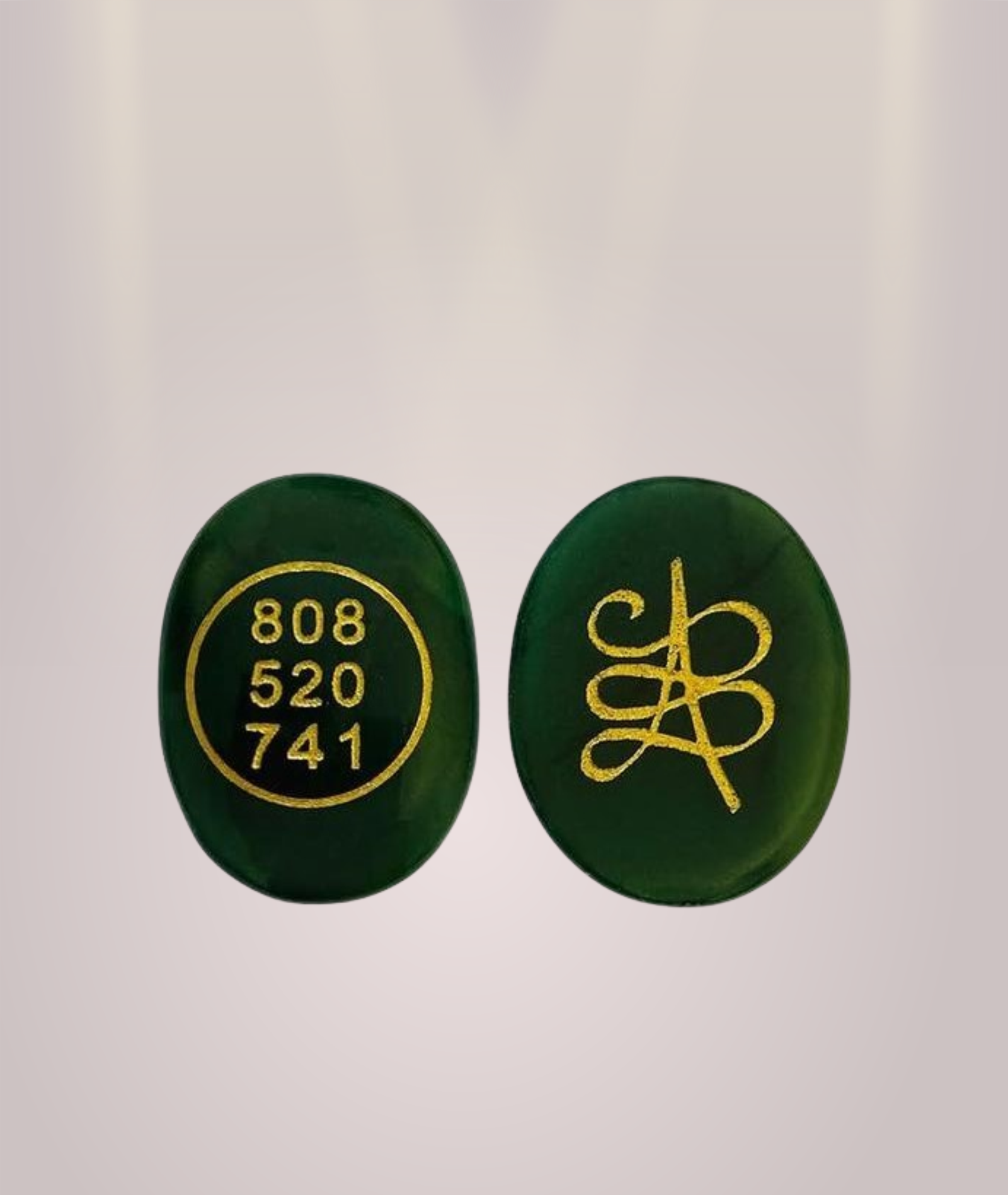 Green Jade Money Magnet Zibu Crystal Coin for Money 1pc